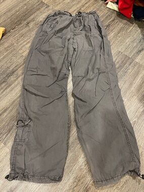 Garage Men's Gray Drawstring Cargo Pants